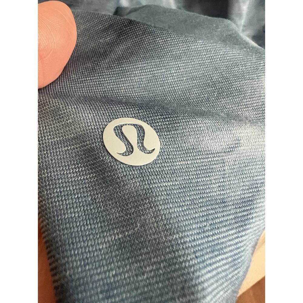 LULULEMON Heathered Iron Blue Evolution Performance Polo Golf Shirt - Picture 5 of 8